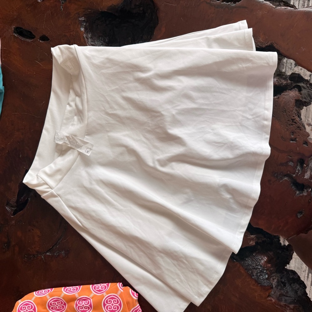 Fabletics White Circle Skater pickleball Skort